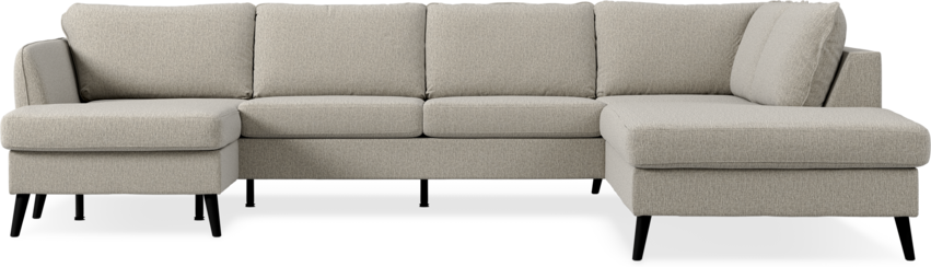 County - 3-sits soffa med schäslong vänster och divan höger - Beige