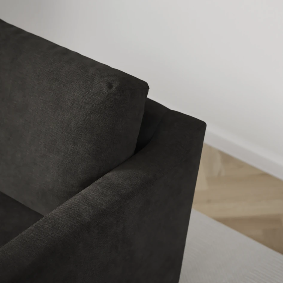 Friday - Hörnsoffa, 2+3-sits med schäslong höger - Grå