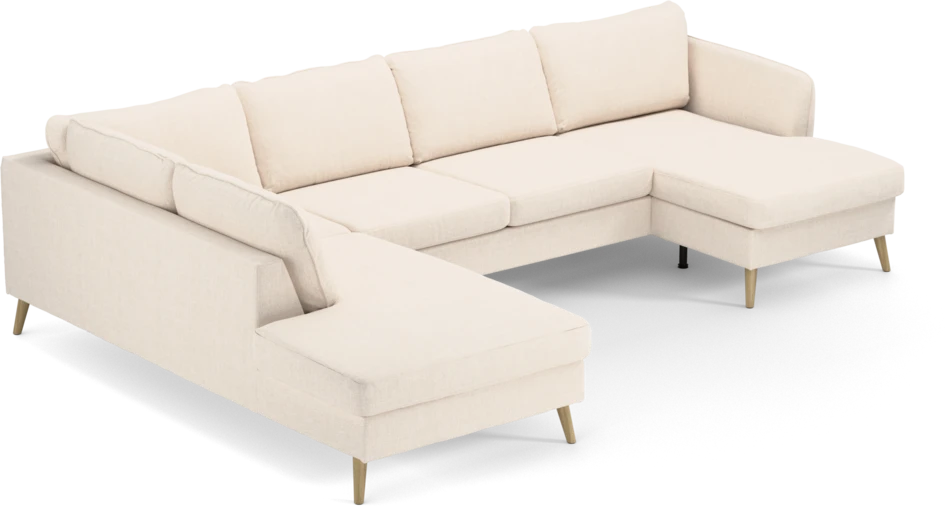 County - 3-sits soffa med divan vänster och schäslong höger - Vit