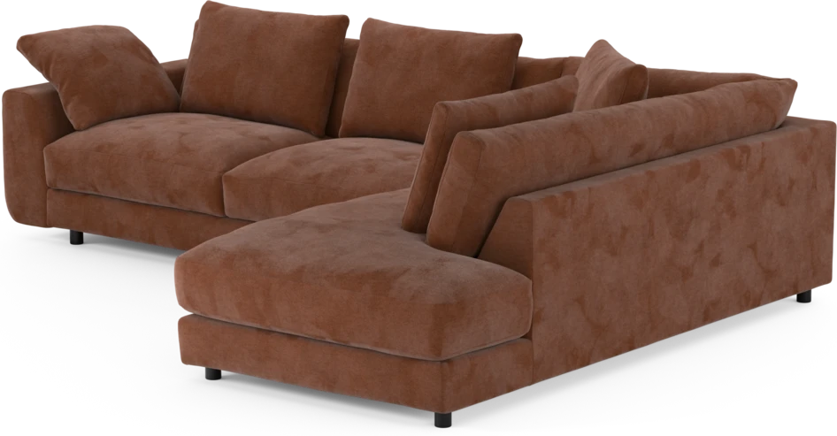 Amie - 3-sits med divan höger - Orange