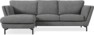 Madison Lux - 2-sits soffa med schäslong vänster - Vit