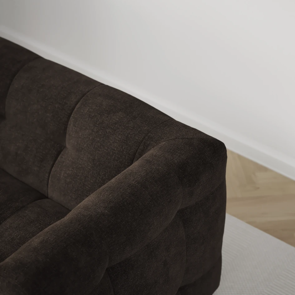 Bella - 3-sits soffa - Brun