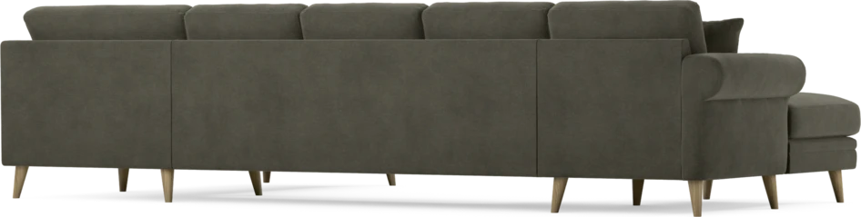 Eden - 3-sits soffa med schäslong vänster och divan höger - Grå