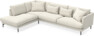 Harper - 3-sits soffa med divan vänster - Vit
