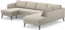 County - 3-sits soffa med schäslong vänster och divan höger - Beige