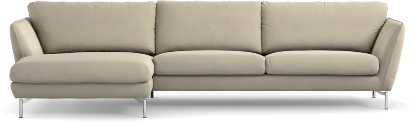 Madison Lux - 3-sits soffa med schäslong vänster - Beige