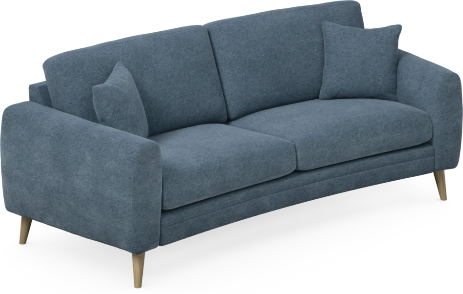 Eden - 2,5-sits soffa svängd - Blå