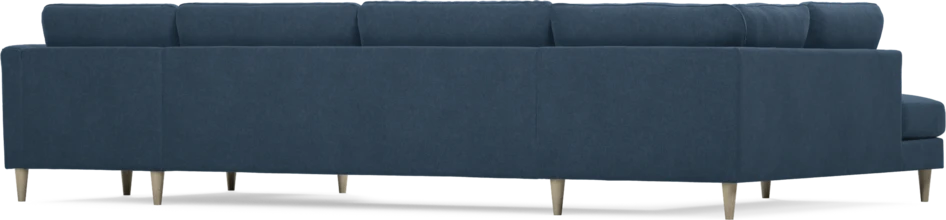 Bridge - 3-sits soffa med divan vänster och schäslong höger - Blå