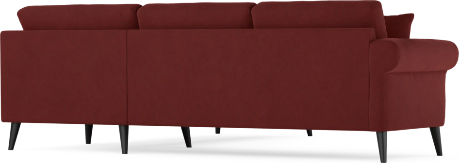 Eden - Hörnsoffa, 2,5+2,5-sits - Röd