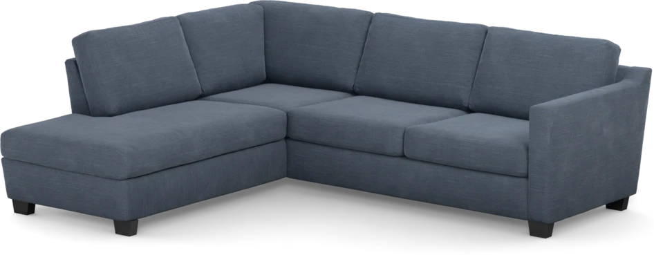 Friday - 2,5-sits soffa med divan vänster - Blå
