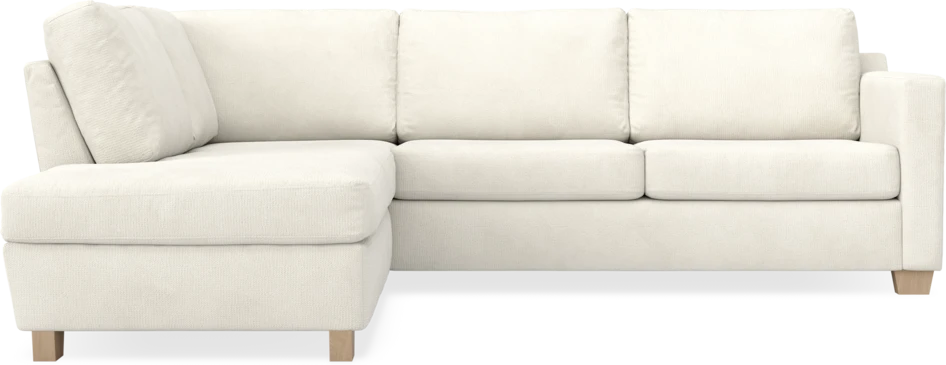 Friday - 2,5-sits soffa med divan vänster - Vit