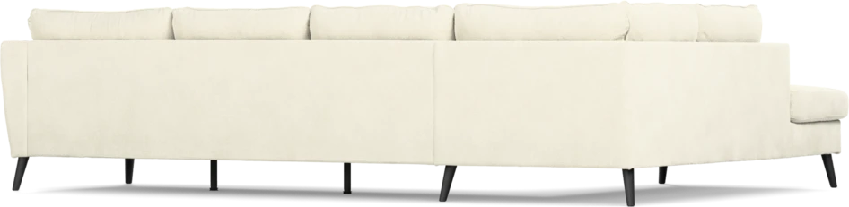 County - 3-sits soffa med divan vänster - Vit