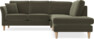 Eden - 2-sits soffa med divan - Brun