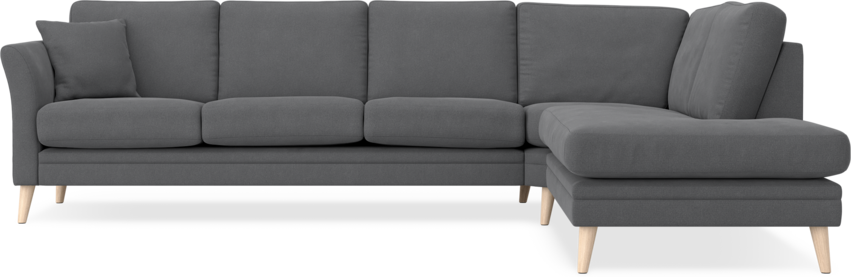 Eden - 3-sits soffa med divan - Grå