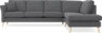 Eden - 3-sits soffa med divan - Grå