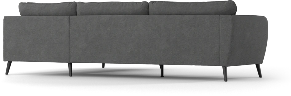County - 2,5-sits soffa med divan höger - Grå
