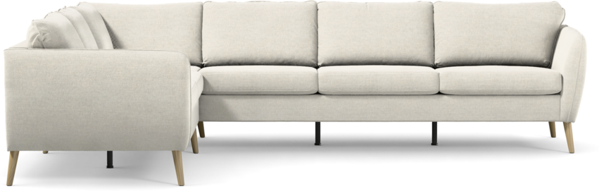 County - Hörnsoffa, 2+3-sits - Vit