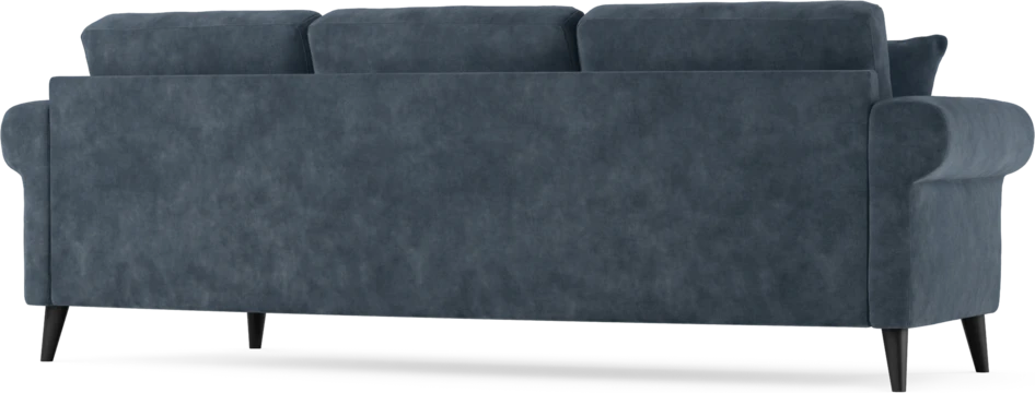 Eden - 3-sits soffa svängd - Blå