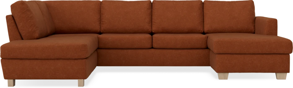 Friday - 3-sits soffa med divan vänster och schäslong höger - Orange