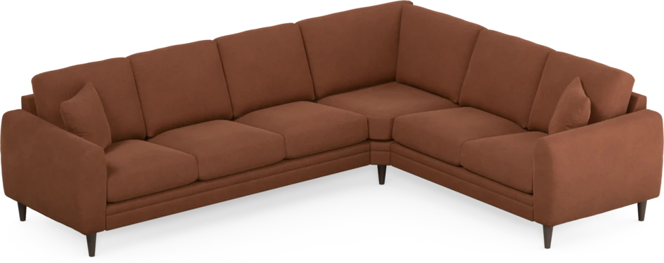Eden - Hörnsoffa, 3+2-sits - Orange