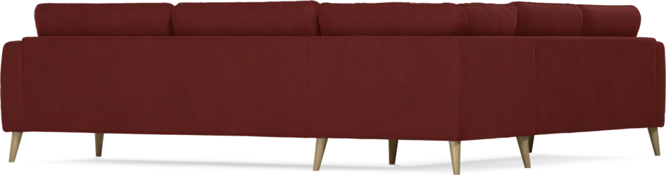 Bridge - Hörnsoffa, 2+3-sits - Röd