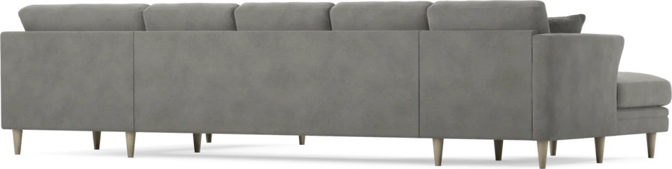 Eden - 3-sits soffa med schäslong vänster och divan höger - Grå