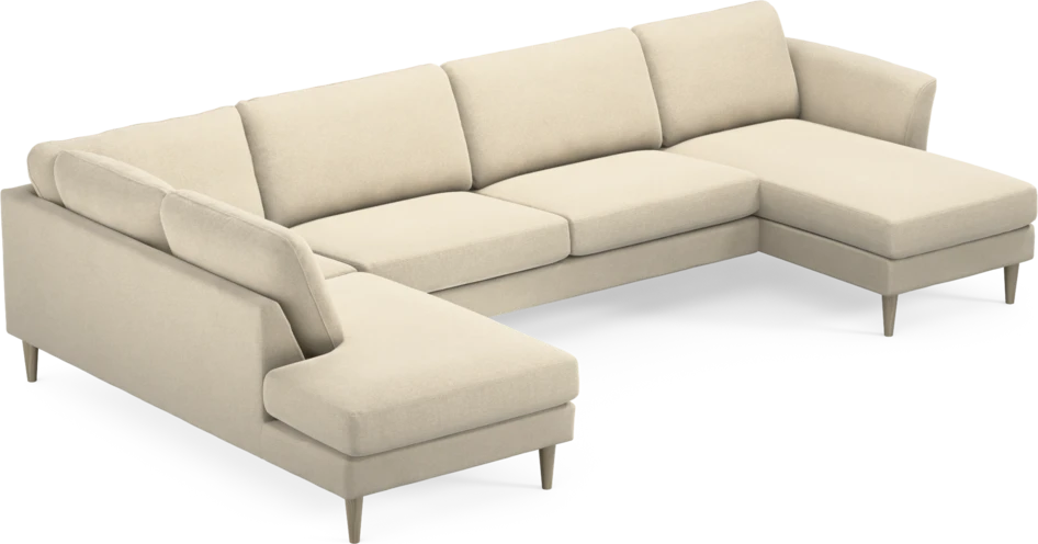 Bridge - 3-sits soffa med divan vänster och schäslong höger - Beige