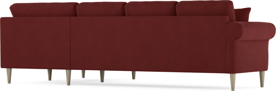 Eden - Hörnsoffa, 3+1-sits - Röd