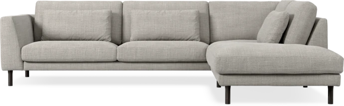 Willow, 3-sits soffa med divan höger, fast klädsel