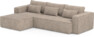 Ide - Bäddsoffa 3-sits med schäslong vänster - Beige