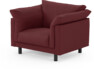 Cherrie - Fåtölj, fast klädsel - Röd