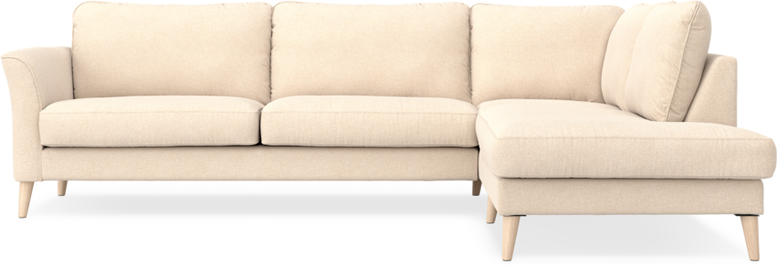 Bridge - 3-sits soffa med divan höger - Beige