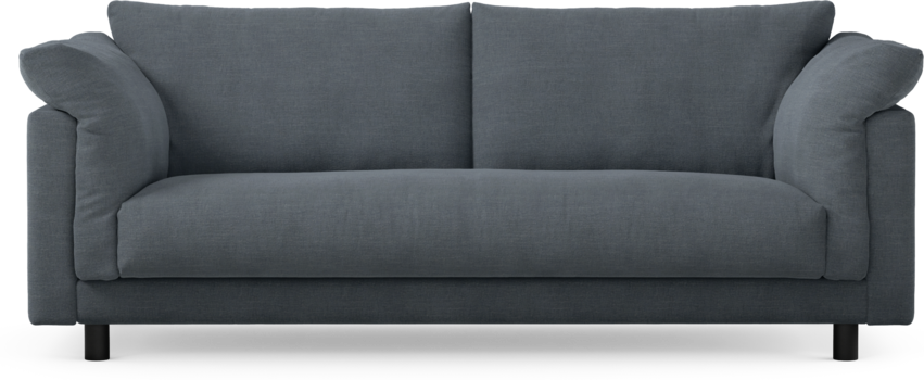 Cherrie - 2,5-sits soffa, hel dyna, fast klädsel - Blå