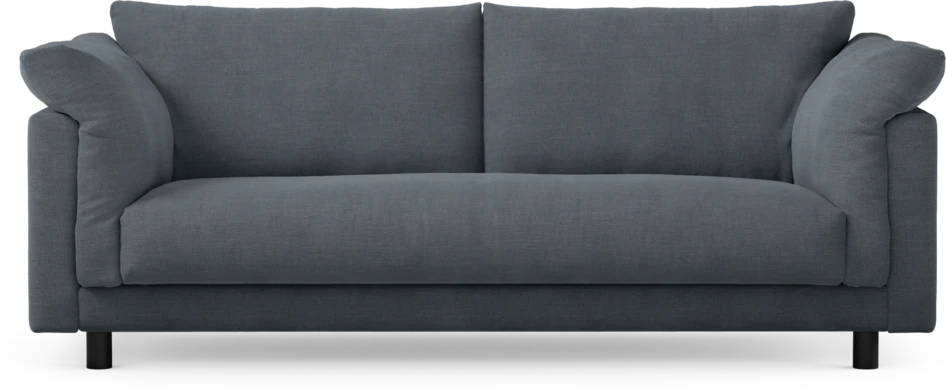Cherrie - 2,5-sits soffa, hel dyna, fast klädsel - Blå