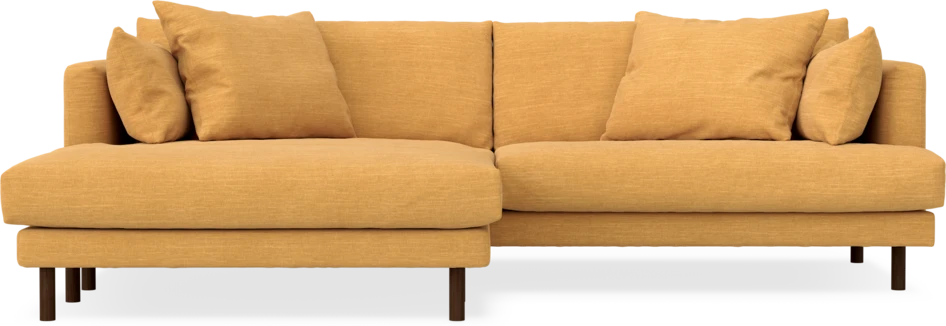 Harper - 4-sits med schäslong XL vänster - Gul