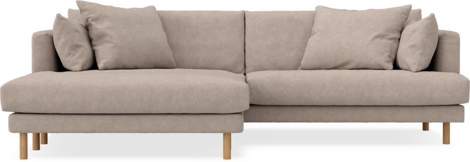 Harper - 4-sits med schäslong XL vänster - Beige