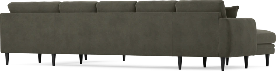 Eden - 3-sits soffa med schäslong vänster och divan höger - Grå