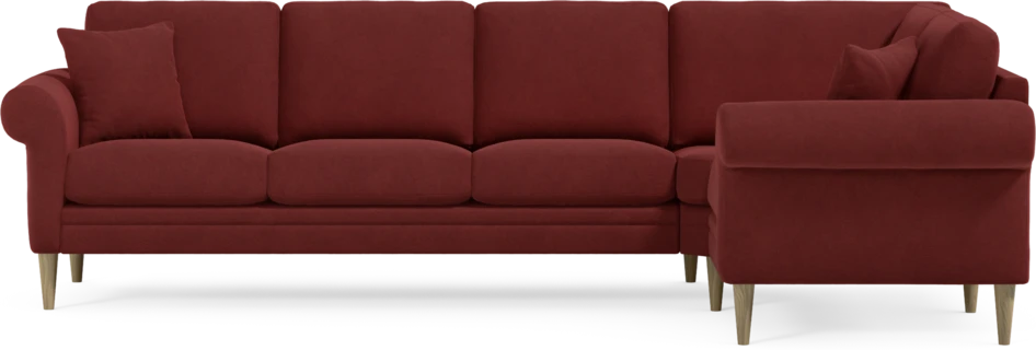 Eden - Hörnsoffa, 3+1-sits - Röd