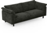 Cherrie - 3-sits soffa, fast klädsel - Svart