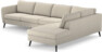 County - 3-sits soffa med divan höger - Beige