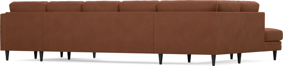 Eden - 3-sits soffa med divan vänster och schäslong höger - Orange