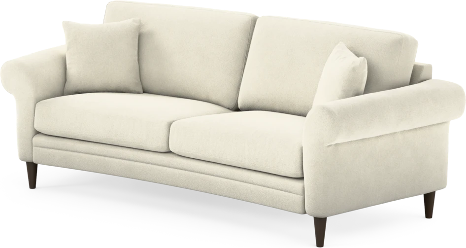 Eden - 2,5-sits soffa svängd - Vit