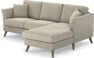 Eden - 2-sits soffa med schäslong - Brun