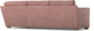 Friday - 2,5-sits soffa med divan höger - Rosa