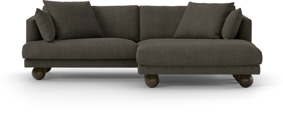 Harper - 4-sits med schäslong XL höger - Brun