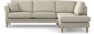 Eden - 2,5-sits soffa med divan - Beige