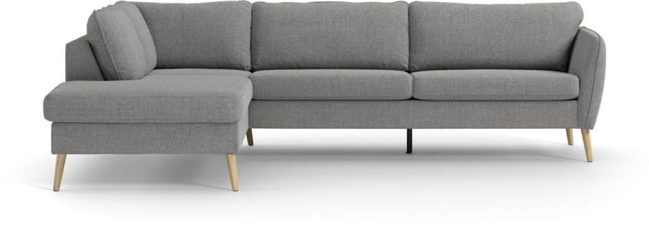County - 2,5-sits soffa med divan vänster - Grå