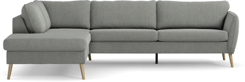 County - 2,5-sits soffa med divan vänster - Grå