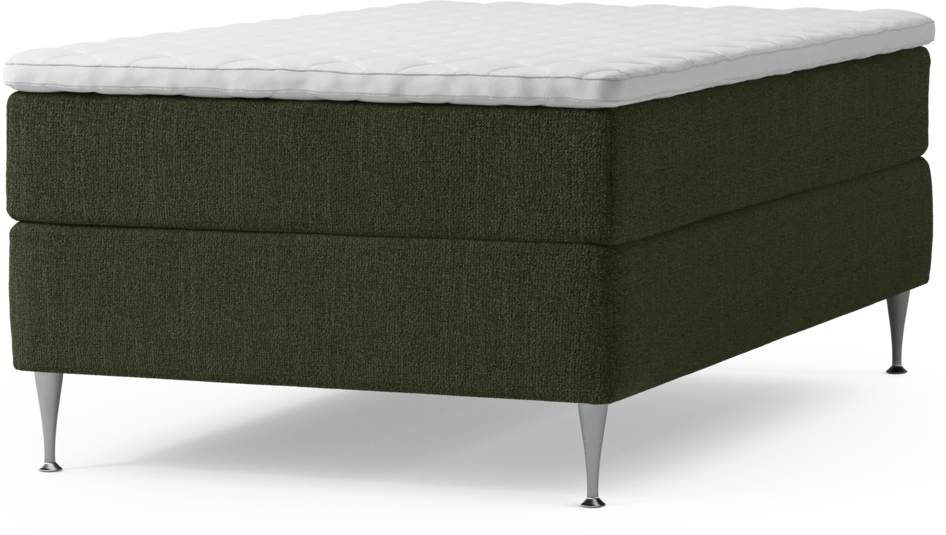 Delux Exclusive - Kontinentalsäng, enkelsäng 120 cm med bäddmadrass och sängben