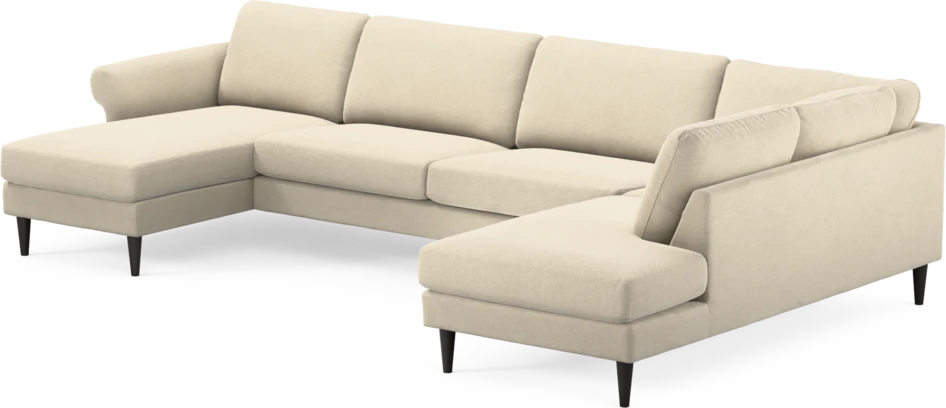 Bridge - 3-sits soffa med schäslong vänster och divan höger - Beige